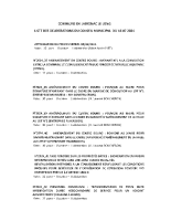 liste des délibérations du 16 07 2024